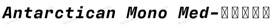 Antarctican Mono Med字体转换